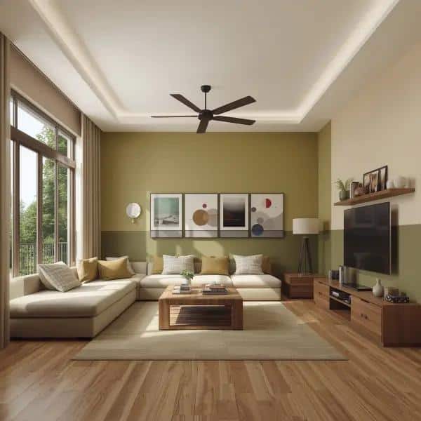 Fresh interior paint touch-up work in modern Sarasota home