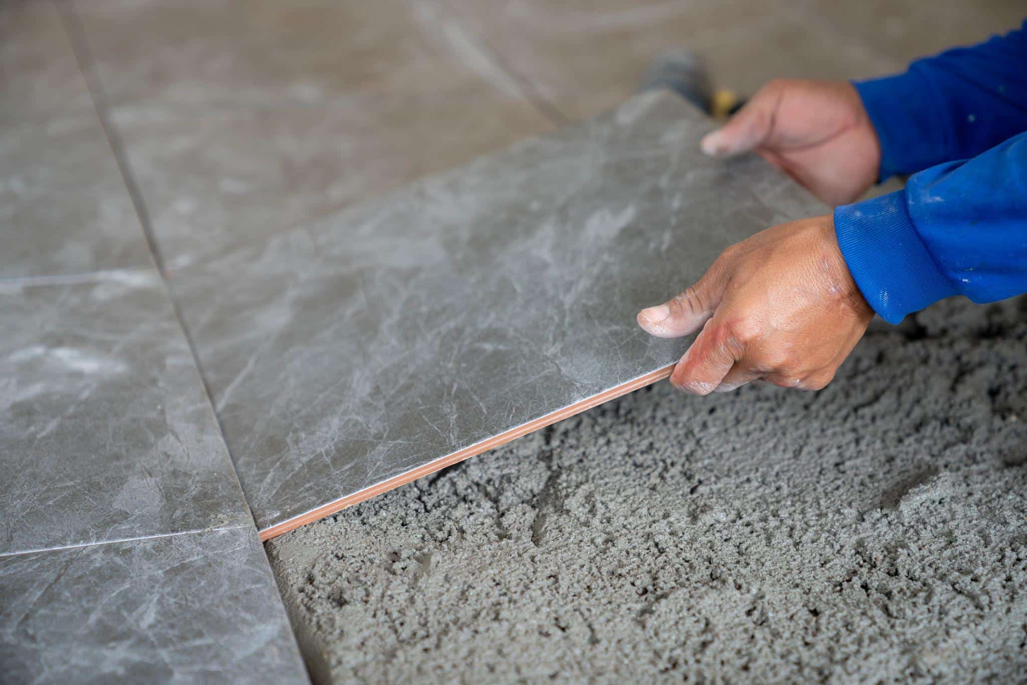 Detailed flooring repair and tile replacement work