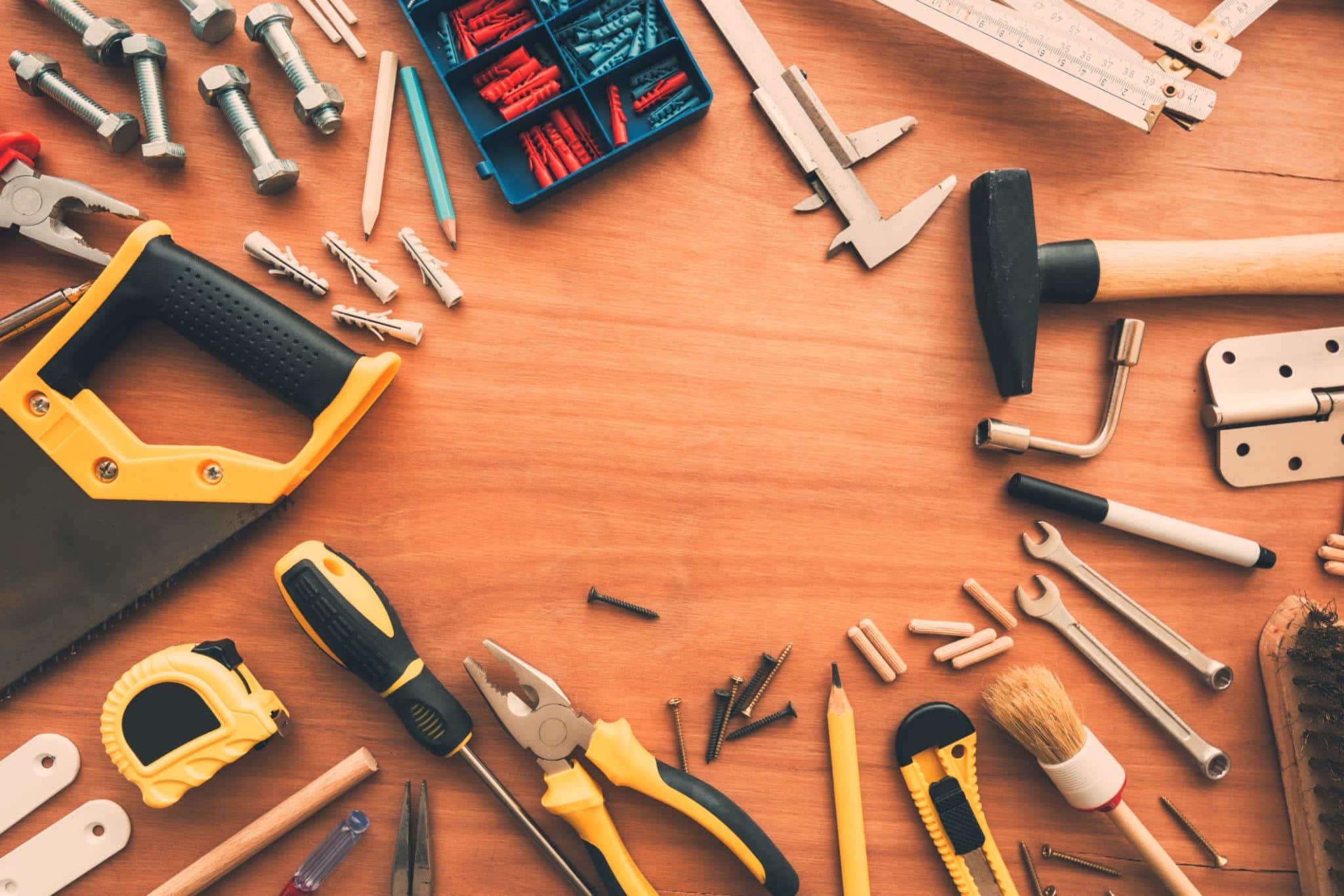 Professional handyman performing residential repairs in Sarasota home