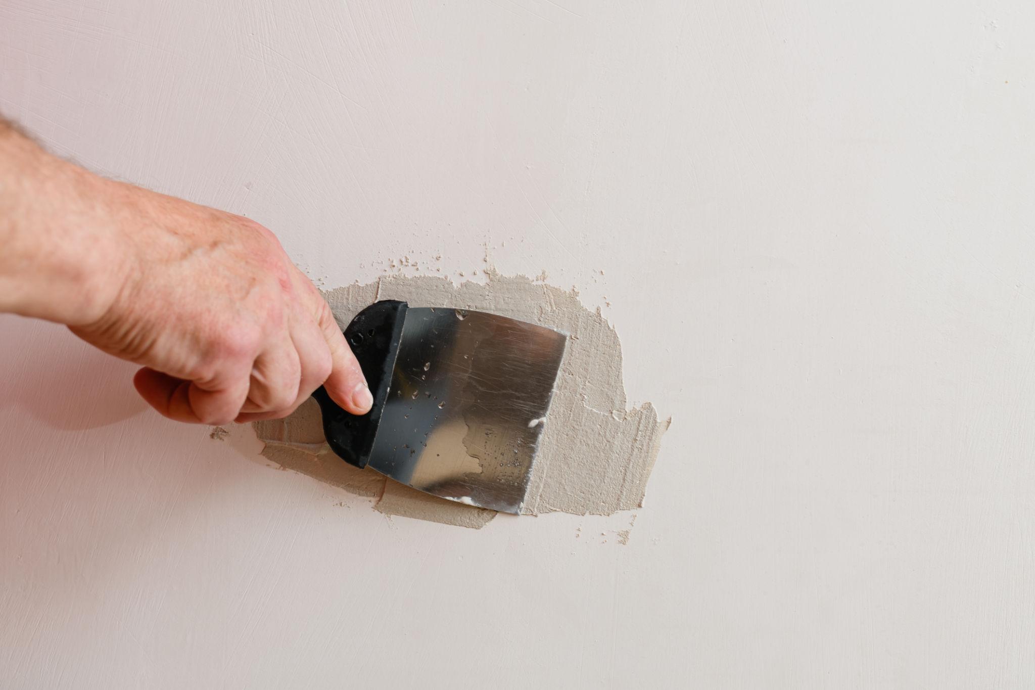 Professional drywall patching and wall repair inside Sarasota home