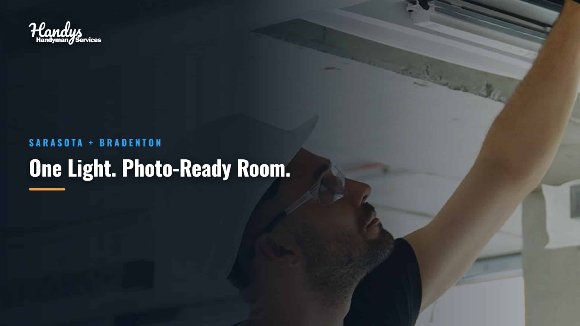 Hero 3724 the 30 ceiling light swap that makes a f — the kind of handyman work our vetted local pros handle in Sarasota, FL